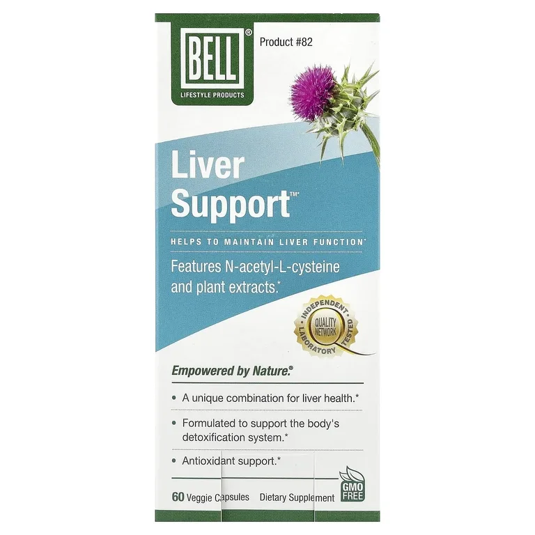 Bell Lifestyle, Liver Support™, 60 растительных капсул
