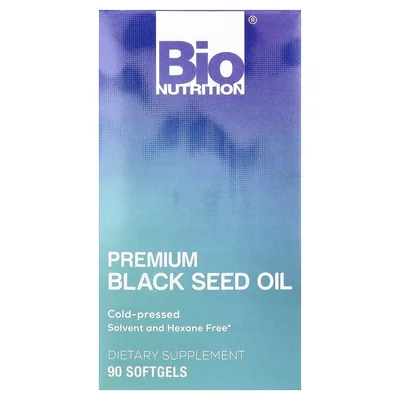 Bio Nutrition, масло черного тмина премиального качества, 90 капсул (500 мг в каждой)