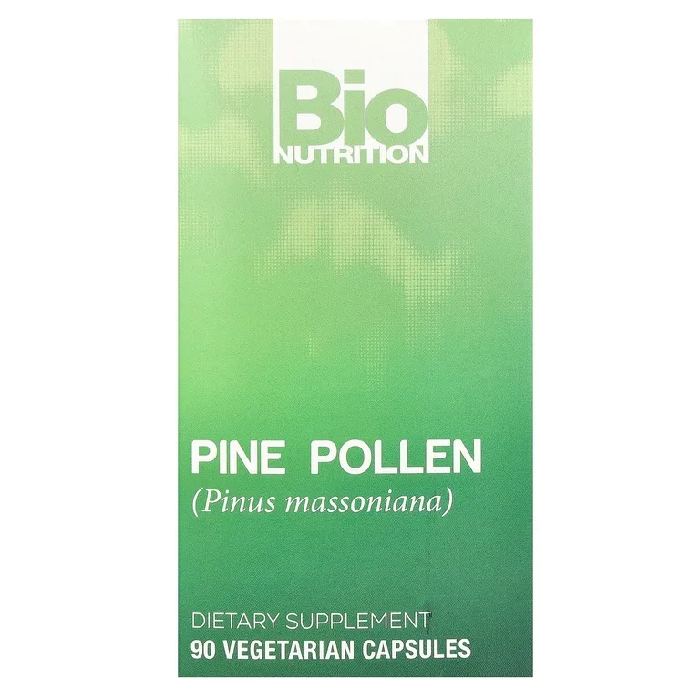 Bio Nutrition, сосновая пыльца, 90 вегетарианских капсул (500 мг в 1 капсуле)