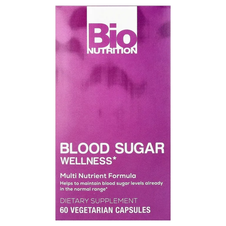 Bio Nutrition, средство для контроля сахара в крови, 60 вегетарианских капсул