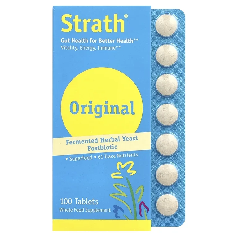 Bio-Strath, Ферментированные травяные дрожжи Postbiotic, 100 таблеток
