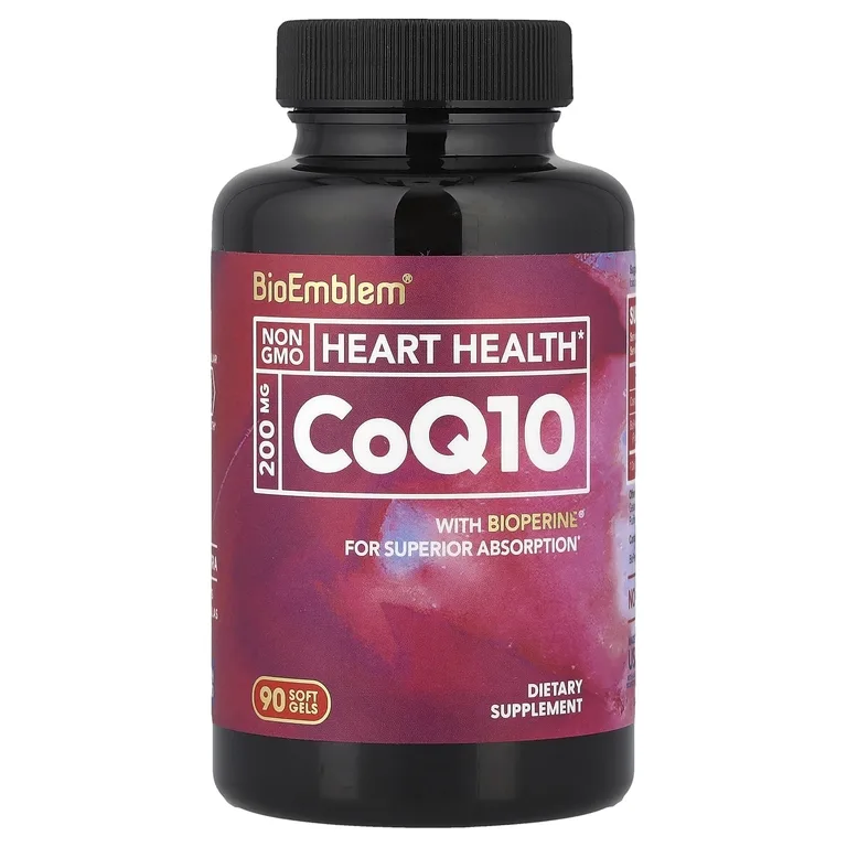 BioEmblem, коэнзим Q10 с BioPerine®, 90 капсул