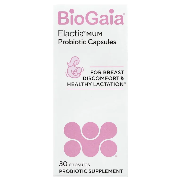 BioGaia, Elactia® Mum, 90 мг, 30 капсул