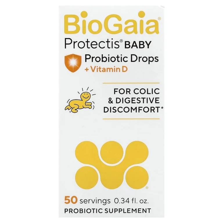 BioGaia, пробиотик в каплях с витамином Д для детей, 10 мл (0,34 жидк. унции)