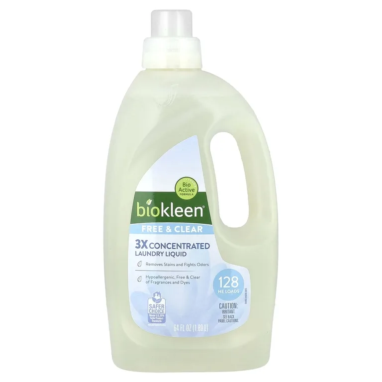 Biokleen, жидкость для стирки, без отдушек, 1,89 л (64 жидк. унции)