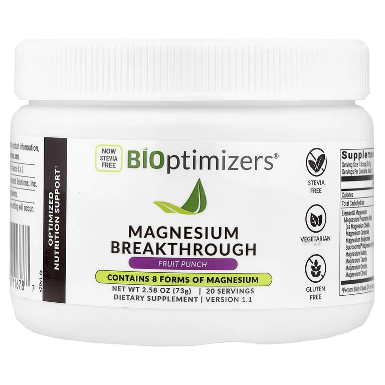 BIOptimizers, Прорывная добавка с магнием, фруктовый пунш, 73 г (2,58 унции)