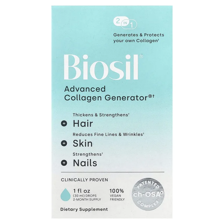 Biosil, добавка для стимуляции выработки коллагена, 30 мл (1 жидк. унция)