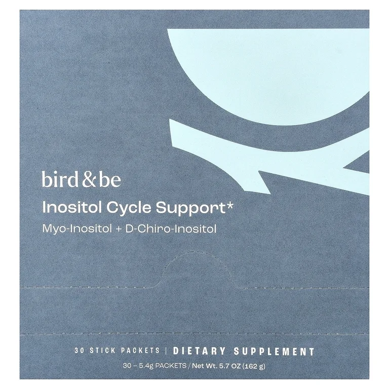 Bird&Be, инозитол для поддержки цикла, 30 стик-пакетов по 5,4 г