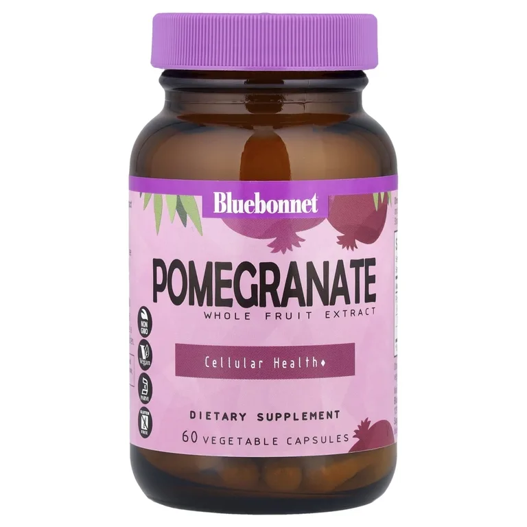 Bluebonnet Nutrition, экстракт плодов граната, 60 растительных капсул