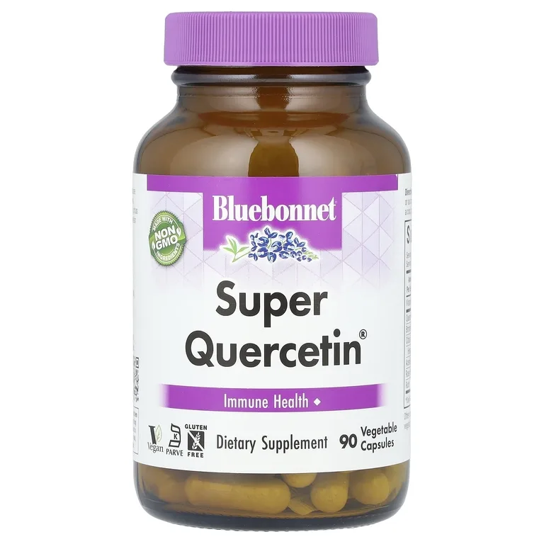Bluebonnet Nutrition, кверцетин, 90 растительных капсул