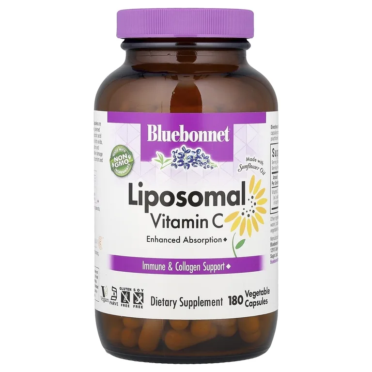 Bluebonnet Nutrition, липосомальный витамин C, 180 растительных капсул (500 мг в 1 капсуле)