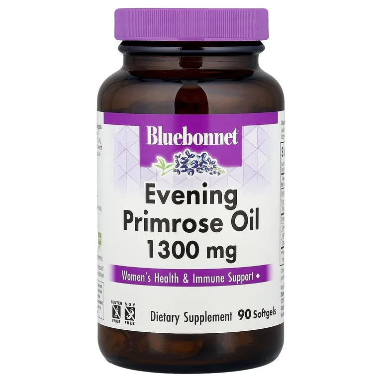 Bluebonnet Nutrition, масло примулы вечерней, 1300 мг, 90 мягких желатиновых капсул