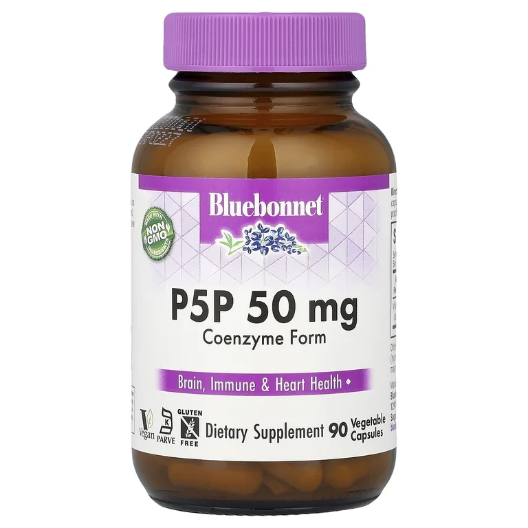 Bluebonnet Nutrition, Витамин B6, 50 мг, 90 растительных капсул