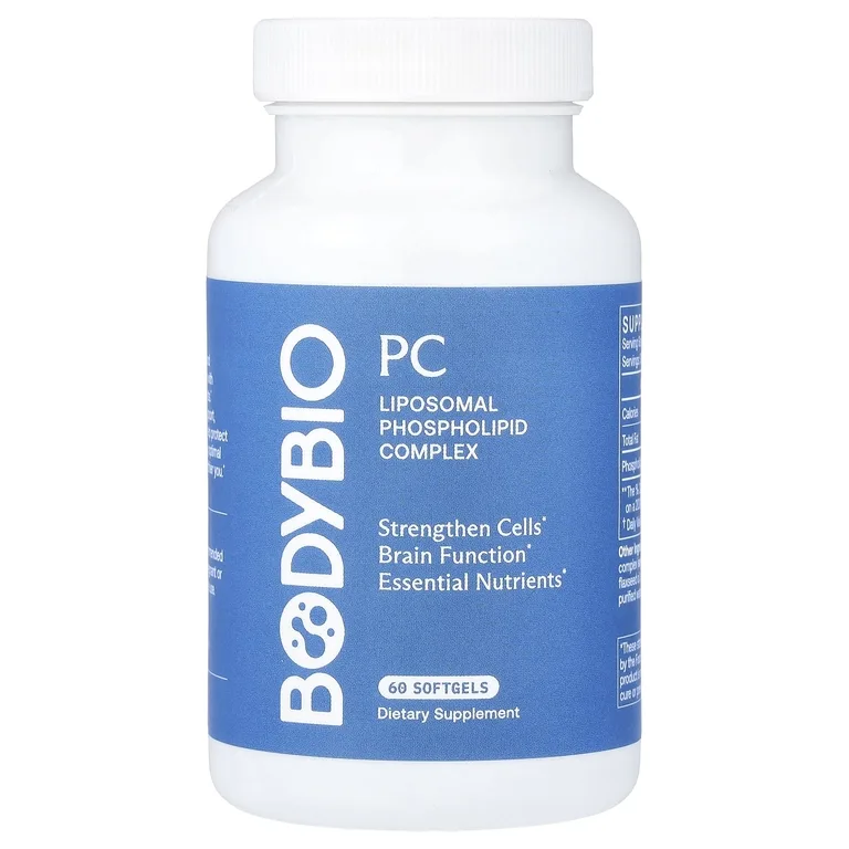 BodyBio, ФК, липосомальный фосфолипидный комплекс, 60 капсул (650 мг в 1 капсуле)