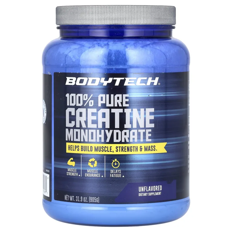 BodyTech, 100% чистый моногидрат креатина, без добавок, 905 г (31,9 унции)
