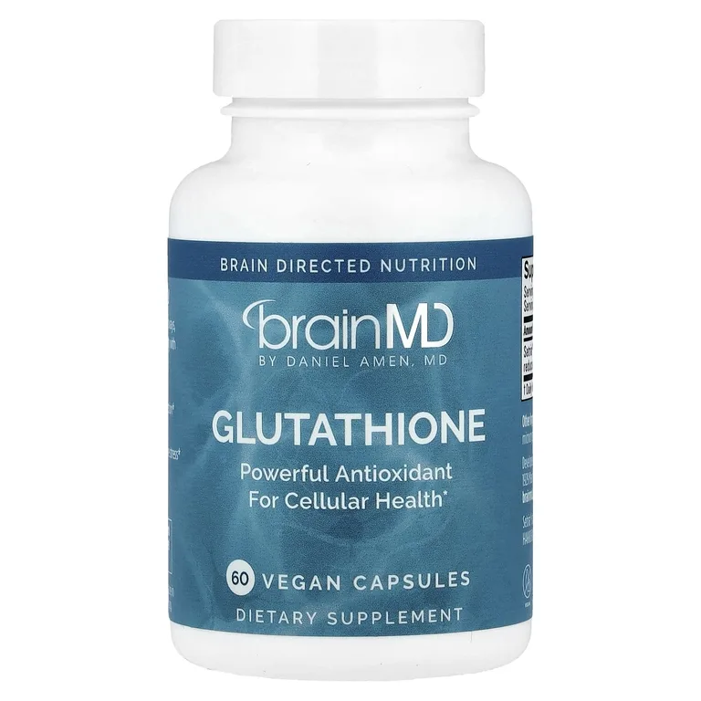 BrainMD, Глутатион`` 60 веганских капсул (250 мг на капсулу)