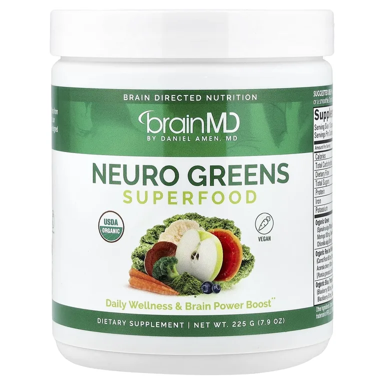 BrainMD, Neuro Greens, суперфуд, 225 г (7,9 унции)