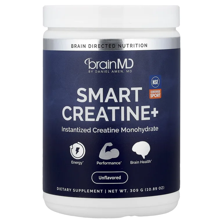 BrainMD, Smart Creatine+, креатин, без добавок, 309 г