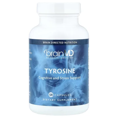 BrainMD, Тирозин, 120 капсул (500 мг в каждой капсуле)