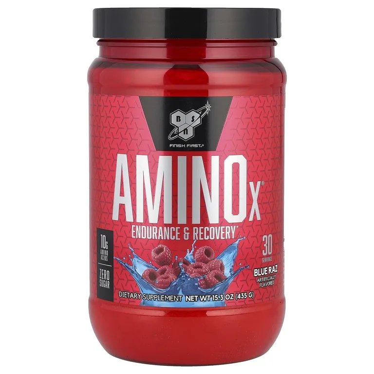 BSN, смесь аминокислот, выносливость и восстановление, со вкусом голубой малины, 435 г (15,3 унции)