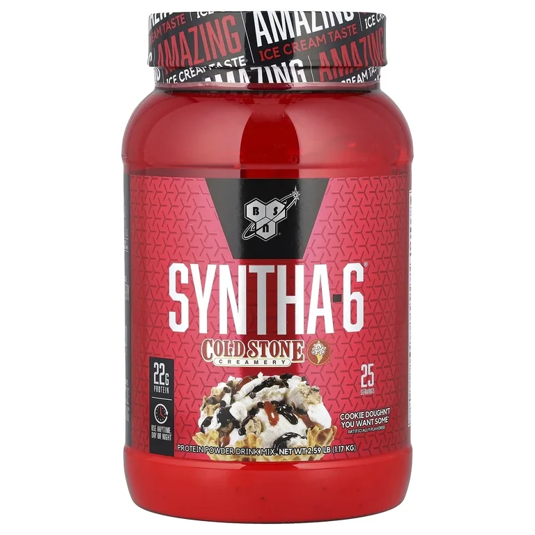 BSN, Syntha-6®, протеиновый порошок, сливочное масло с холодными камнями, печенье Doughn't You Want Some ™, 1,17 кг (2,59 фунта)