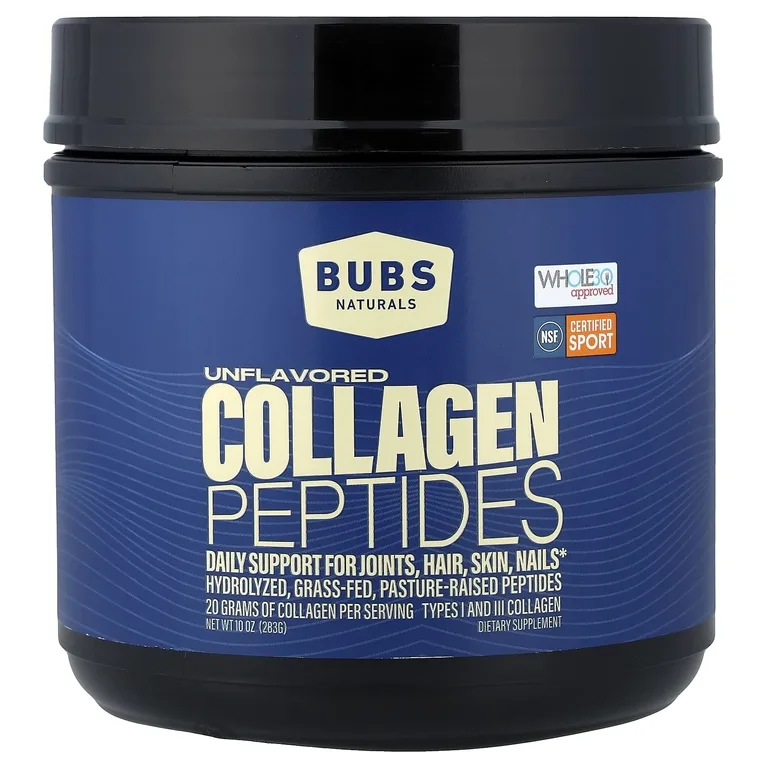 BUBS Naturals, Пептиды коллагена, без добавок, 283 г (10 унций)