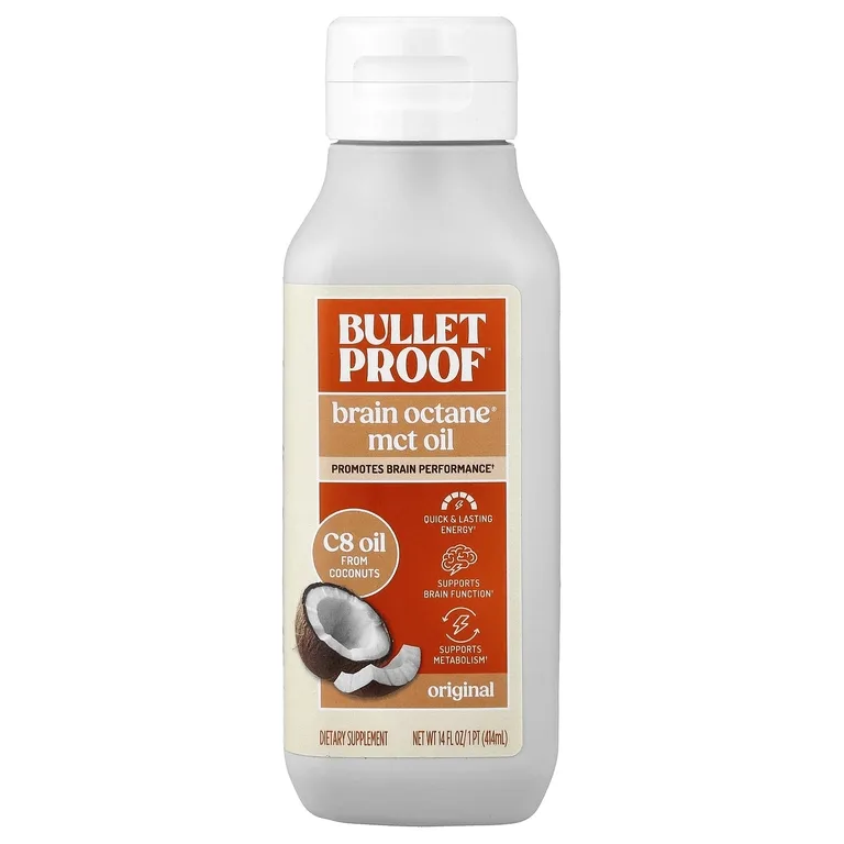 BulletProof, Brain Octane® MCT, масло, оригинальное, 414 мл (14 жидк. унций)