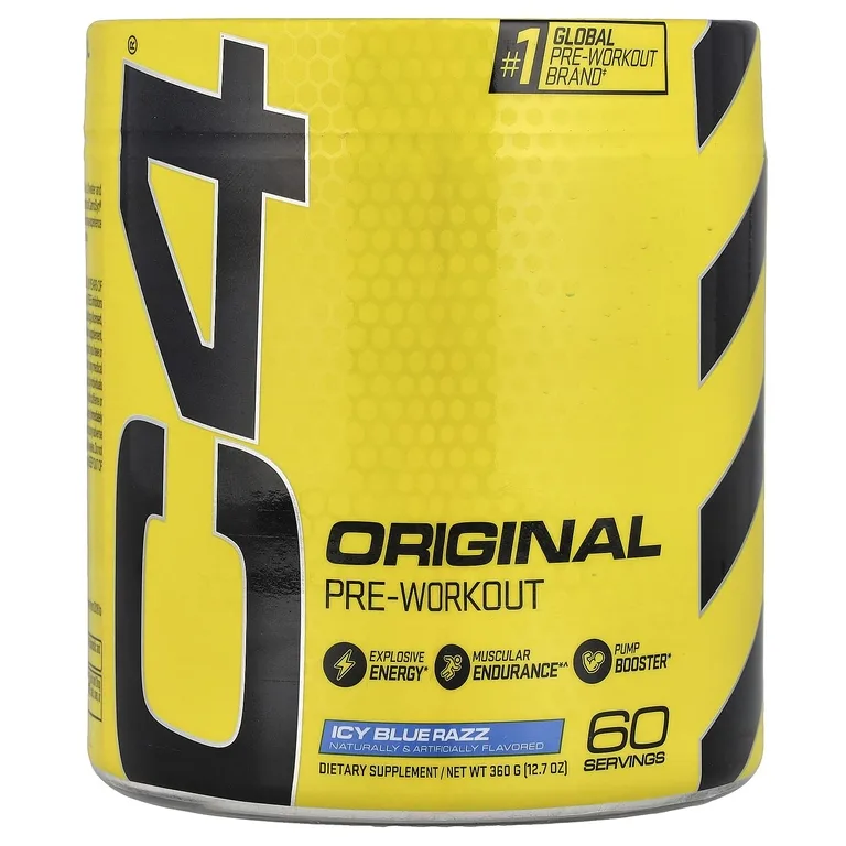 C4 / Cellucor, C4® Original, предтренировочный комплекс, со вкусом голубой малины, 360 г (12,7 унции)