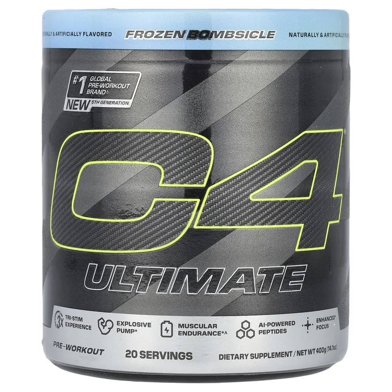 C4 / Cellucor, C4® Ultimate, предтренировочный комплекс, Frozen Bombscle, 400 г (14,1 унции)