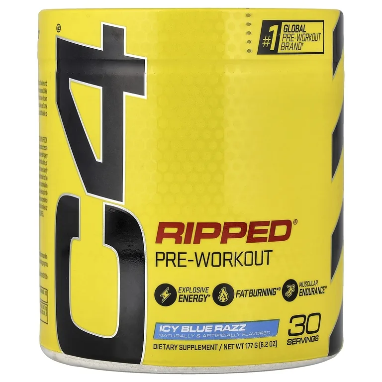 C4 / Cellucor, предтренировочный комплекс, со вкусом голубой малины, 177 г (6,2 унции)
