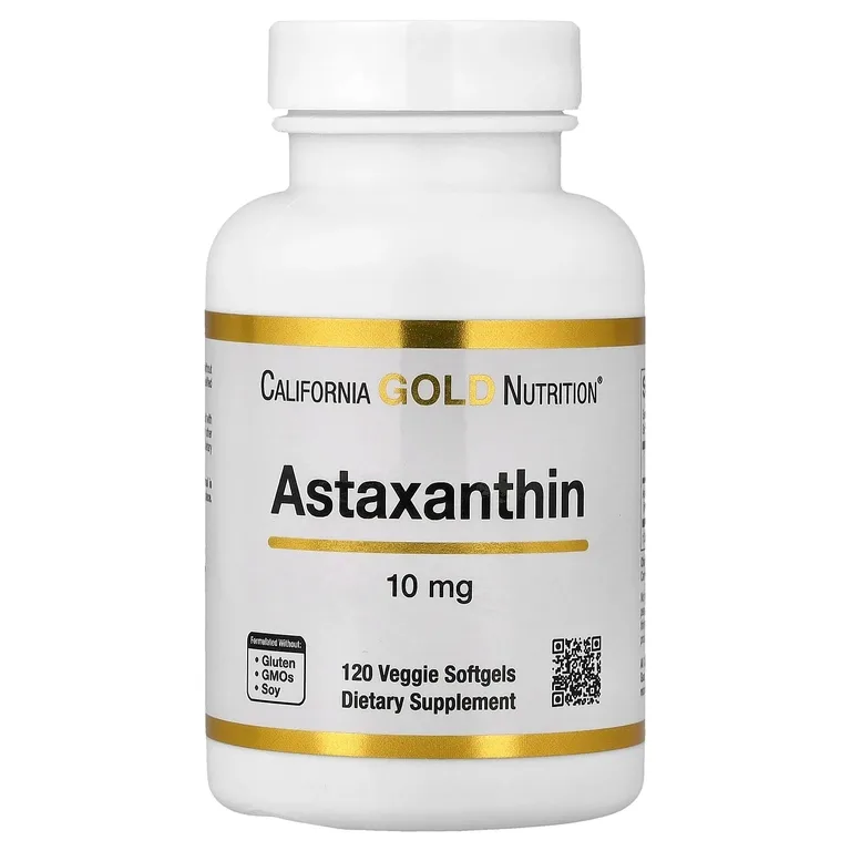 California Gold Nutrition, астаксантин, 10 мг, 120 вегетарианских капсул