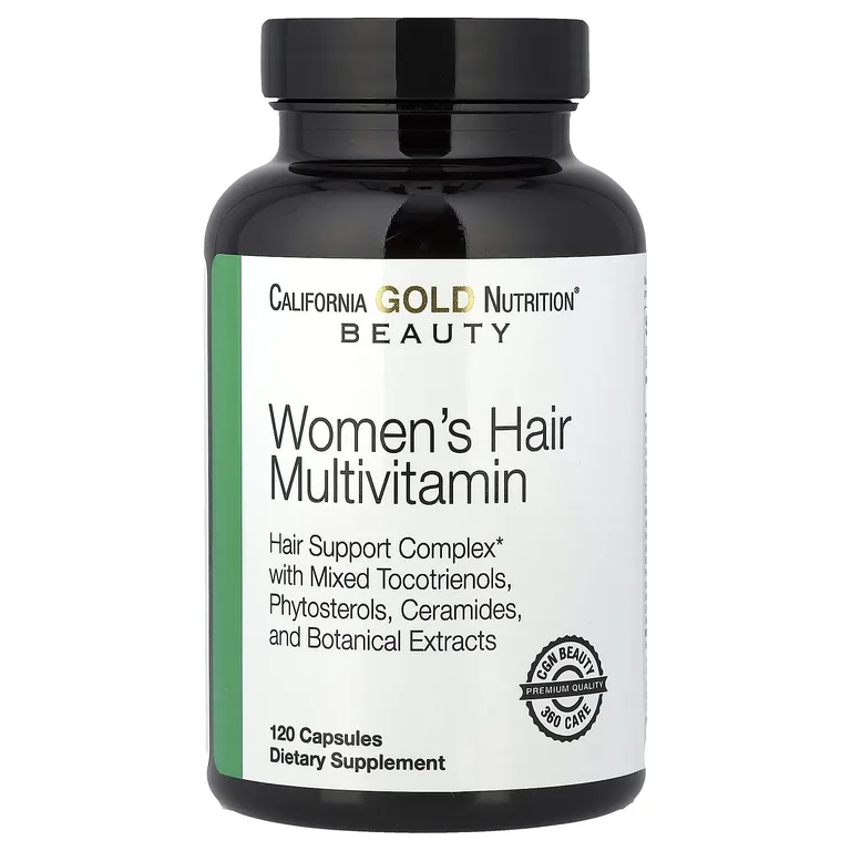 California Gold Nutrition, Beauty, женские мультивитамины для волос, 120 капсул