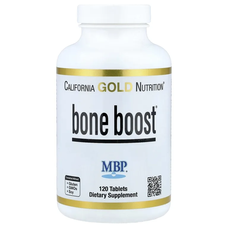 California Gold Nutrition, Bone Boost®, добавка для здоровья костей с кальцием, магнием, витамином C и калием, 120 таблеток