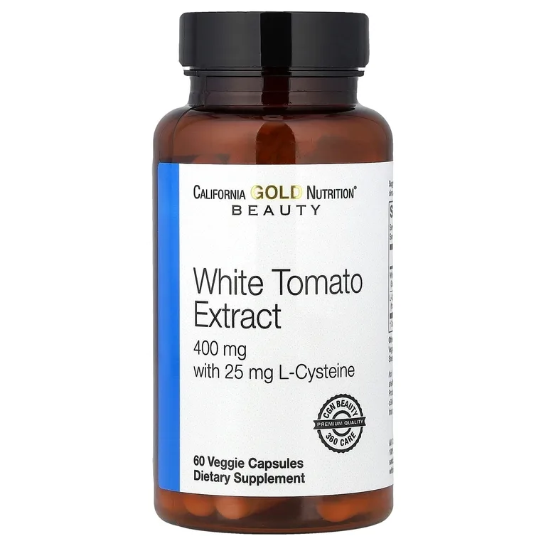 California Gold Nutrition, экстракт белых томатов, 60 растительных капсул