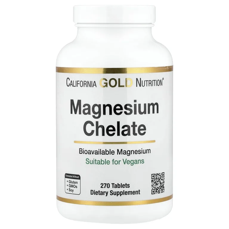 California Gold Nutrition, хелат магния с кальцием, 270 таблеток