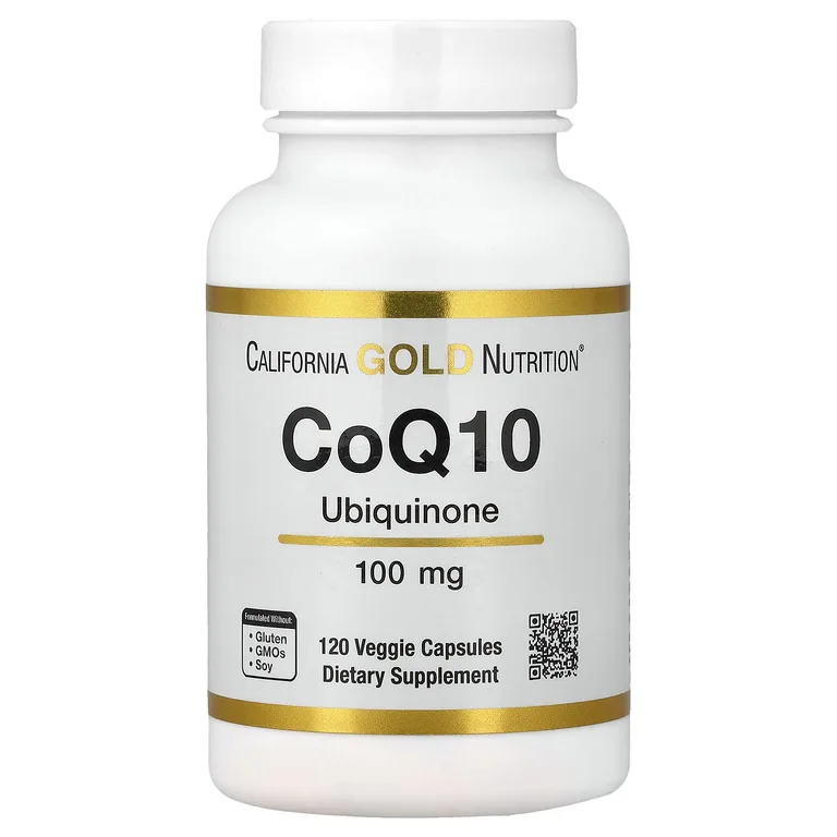 California Gold Nutrition, коэнзим Q10, убихинон класса USP, 100 мг, 120 растительных капсул