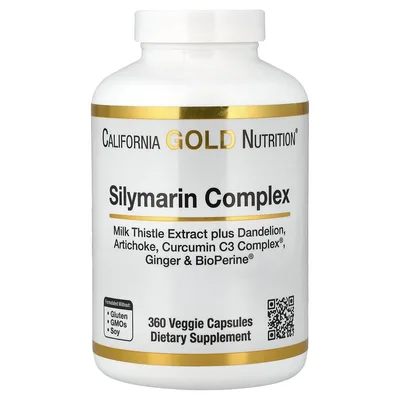 California Gold Nutrition, Комплекс с силимарином, 360 растительных капсул