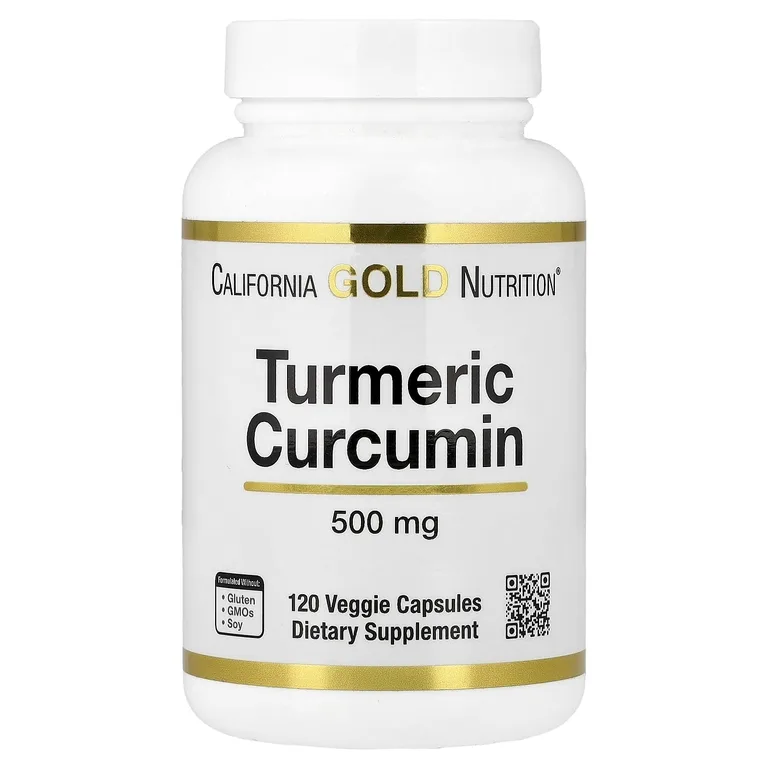 California Gold Nutrition, куркумин из куркумы, 500 мг, 120 растительных капсул