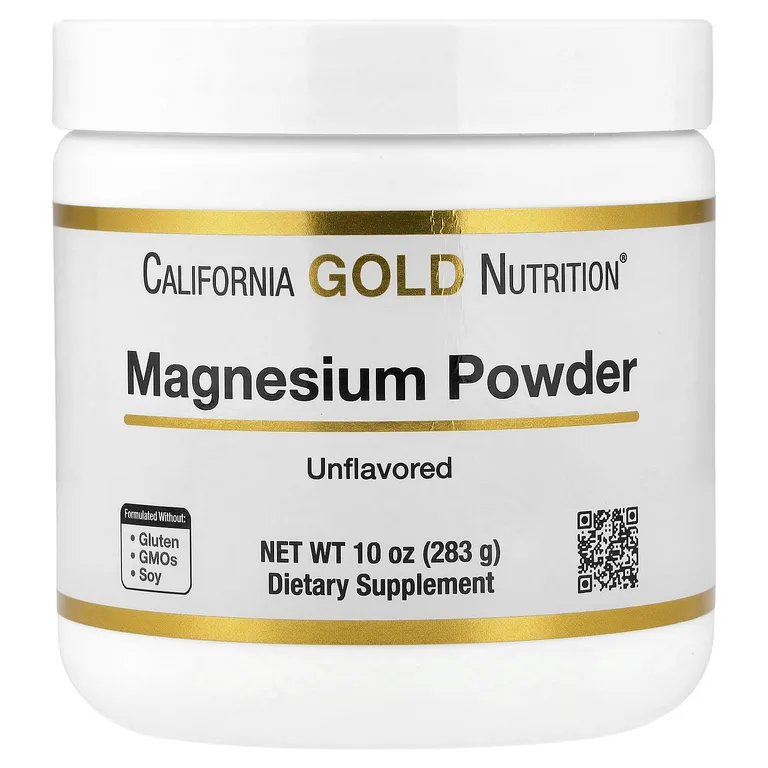 California Gold Nutrition, Магний в порошке, без добавок, 283 г (10 унций)