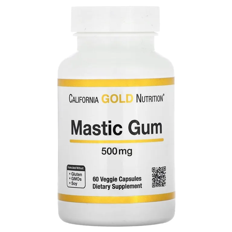California Gold Nutrition, мастиковая смола, 500 мг, 60 растительных капсул