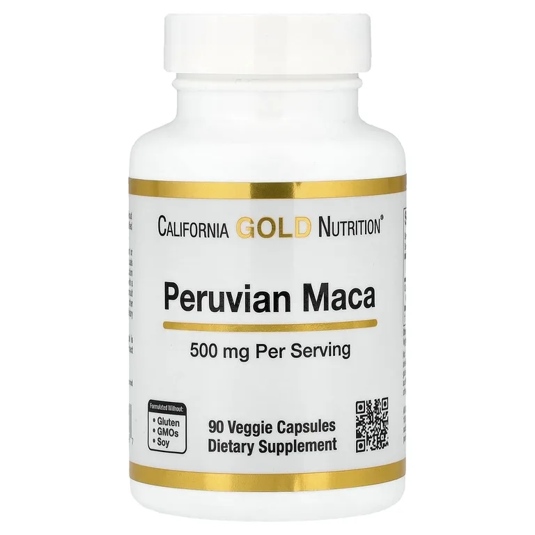 California Gold Nutrition, перуанская мака, 500 мг, 90 вегетарианских капсул