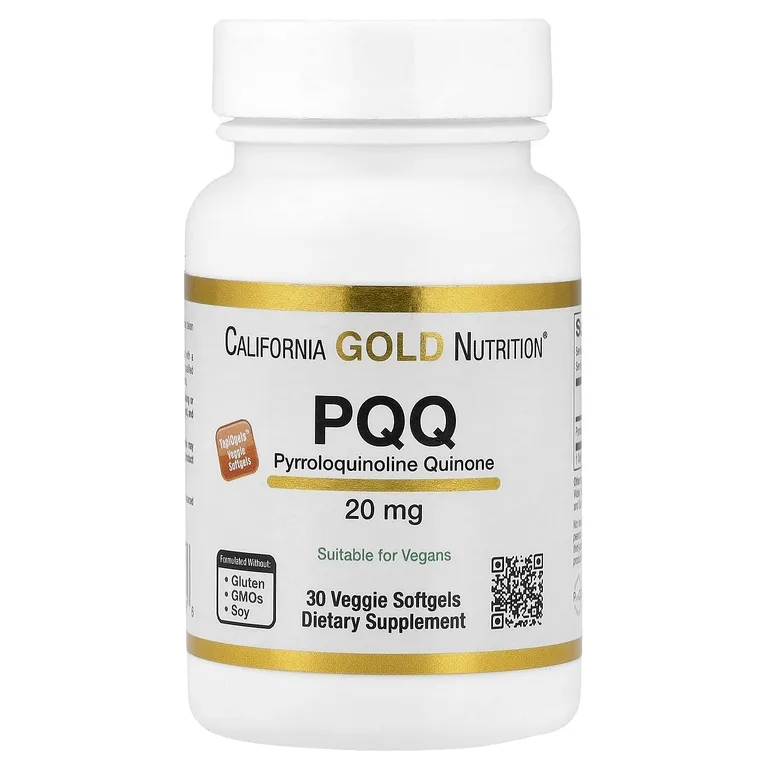 California Gold Nutrition, пирролохинолинхинон, 20 мг, 30 растительных капсул