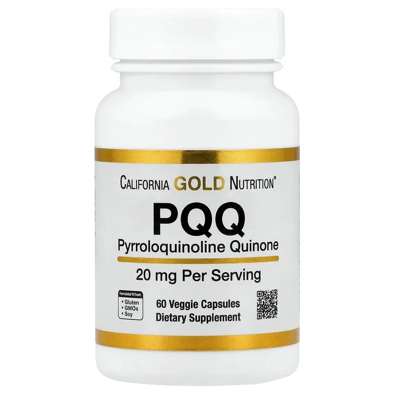California Gold Nutrition, пирролохинолинхинон, 20 мг, 60 растительных капсул