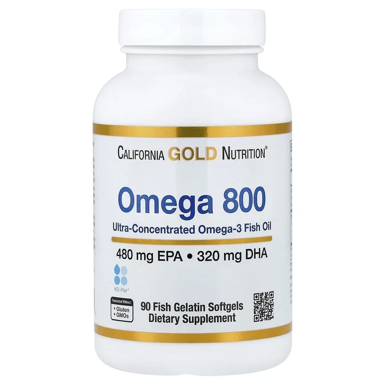 California Gold Nutrition, рыбий жир с омега-3, в форме триглицеридов, 90 капсул из рыбьего желатина (1000 мг в 1 капсуле)