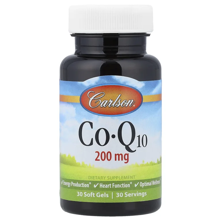 Carlson, коэнзим Q10, 200 мг, 30 капсул