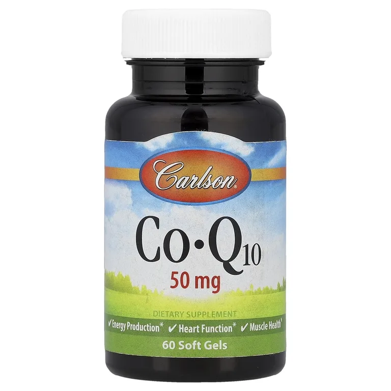 Carlson, коэнзим Q10, 50 мг, 60 капсул