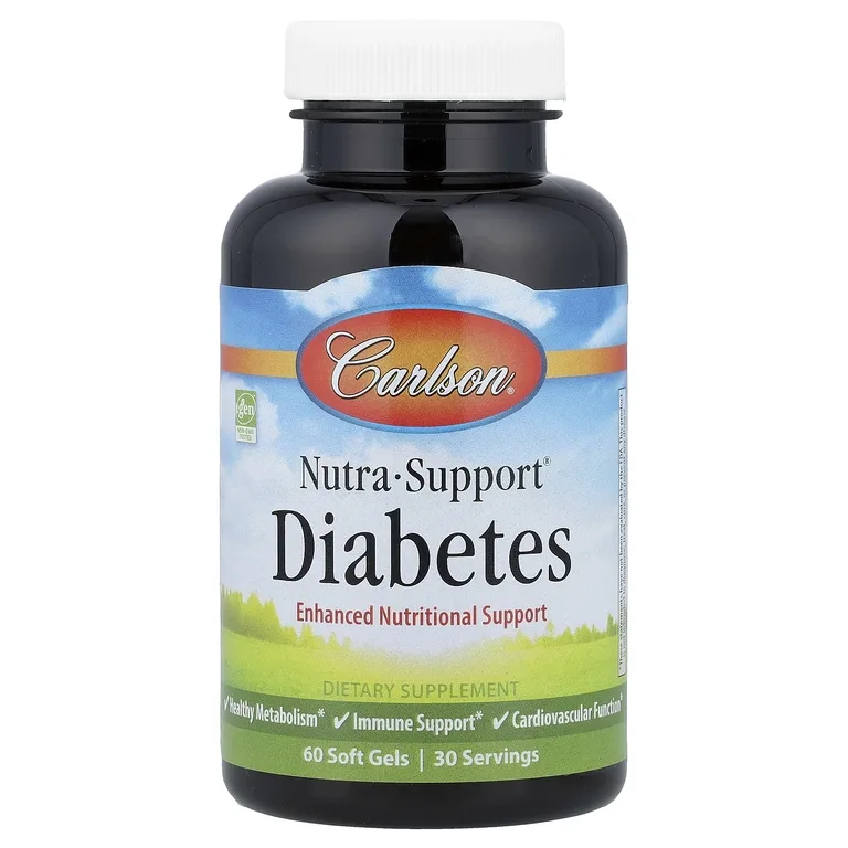 Carlson, Nutra-Support®, диабет, 60 капсул