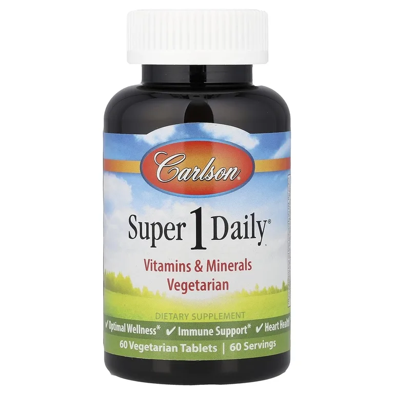 Carlson, Super 1 Daily®, 60 вегетарианских таблеток