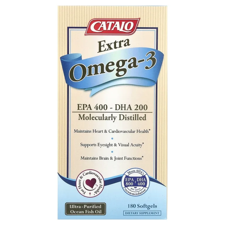 CATALO, Экстра омега-3, 180 капсул
