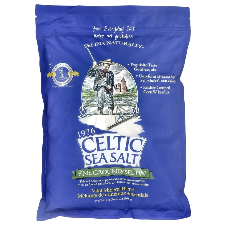Celtic Sea Salt, Fine Помол, смесь жизненно важных минералов, 2268 г (5 фунтов)